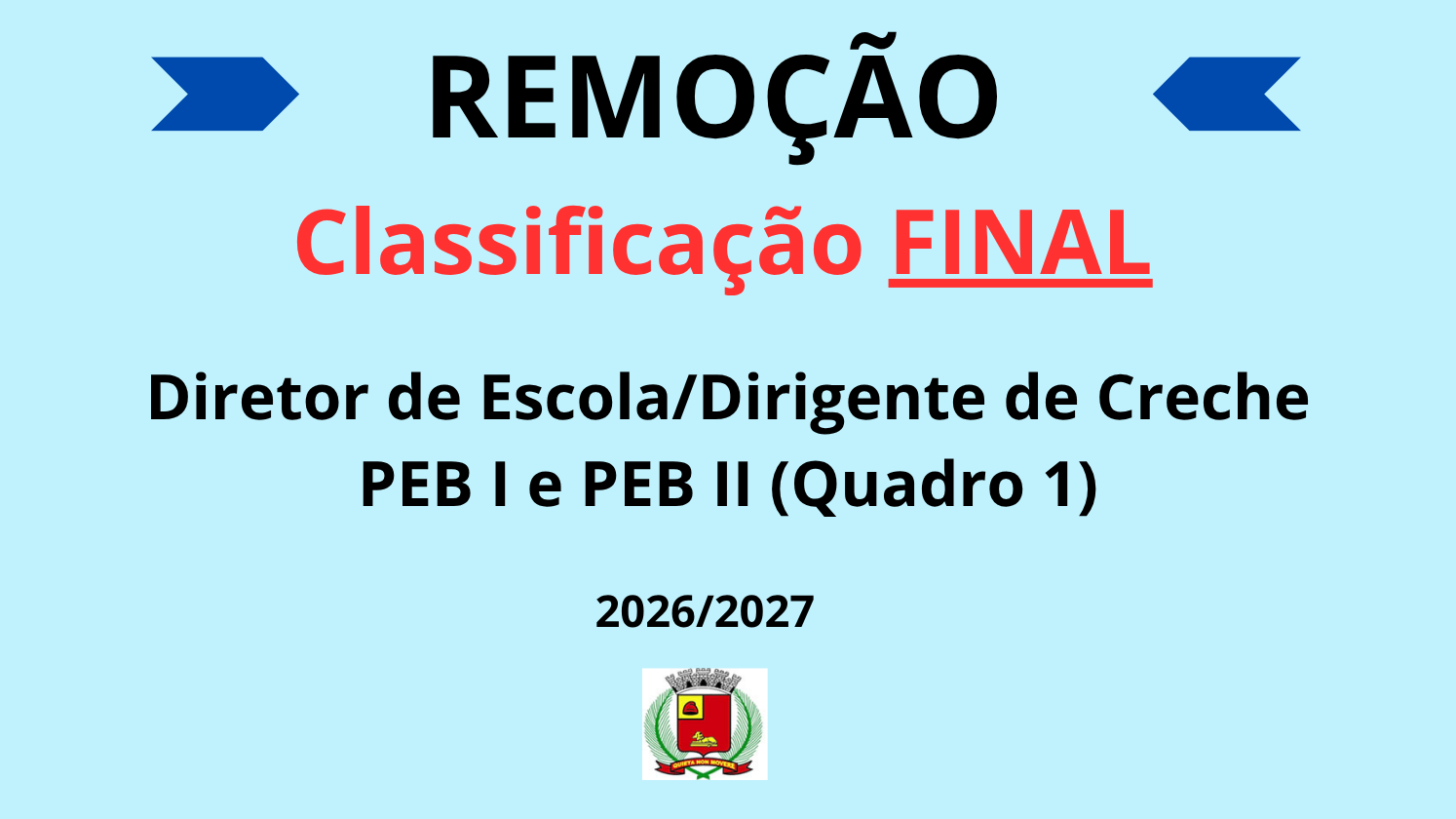 Imagem notícia REMOÇÃO Classificação Final